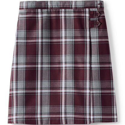 Lands' End School Uniform Kids Plaid A-line Skirt Below the Knee