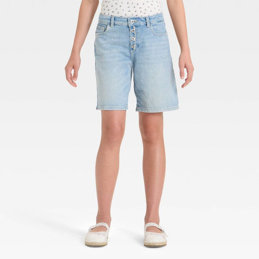 Girls' Mid-Rise Slouchy Loose Shorts - art class™