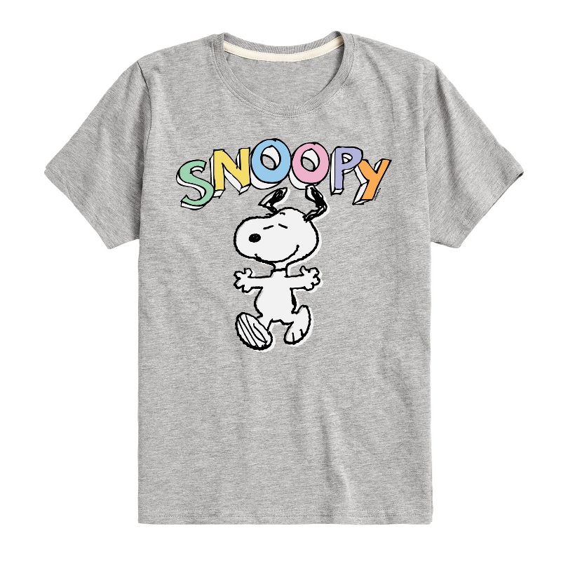 تي شيرت جرافيكي بأكمام قصيرة للأولاد - بينتس - سنوبي سكيتش