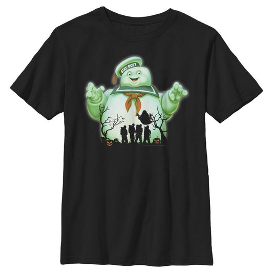 تي شيرت رجالي مطبوع عليه صورة Ghostbusters Halloween Stay Puft Marshmallow Man