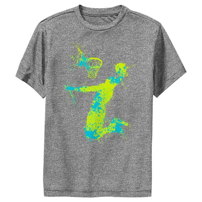 Boy's Lost Gods Basketball Hoop Splat Performance Tee