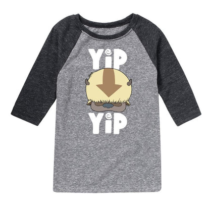 Boys' - Avatar: The Last Airbender - Cute Appa Yip Yip Raglan Graphic T-Shirt