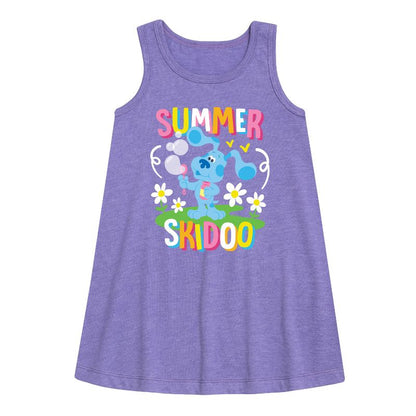 Girls' - Blue's Clues & You! - Summer Skidoo Graphic Sleeveless Aline Dress