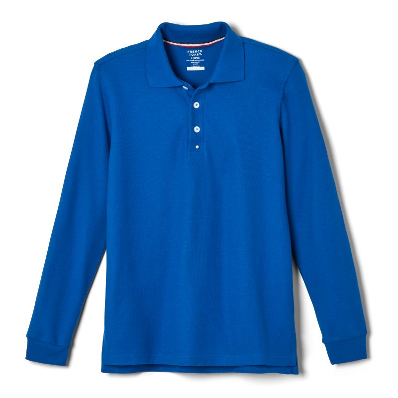 French Toast School Uniform Co-Ed Long Sleeve Pique Polo (Part 2)
