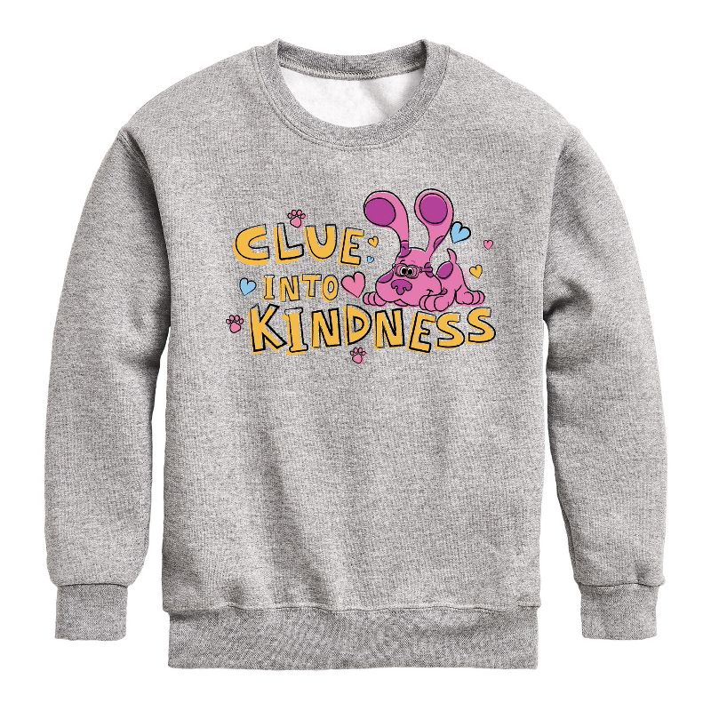 Boys' - Blue's Clues & You! - Clue into Kindness Graphic Long Sleeve Fleece Sweatshirt