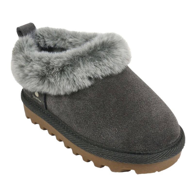 BEARPAW Asher Toddler Suede Slippers