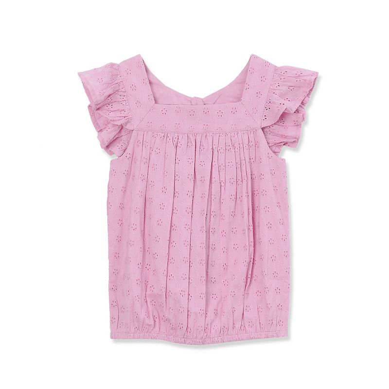 Lands' End Kids Woven Eyelet Top