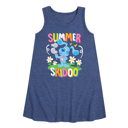 Girls' - Blue's Clues & You! - Summer Skidoo Graphic Sleeveless Aline Dress