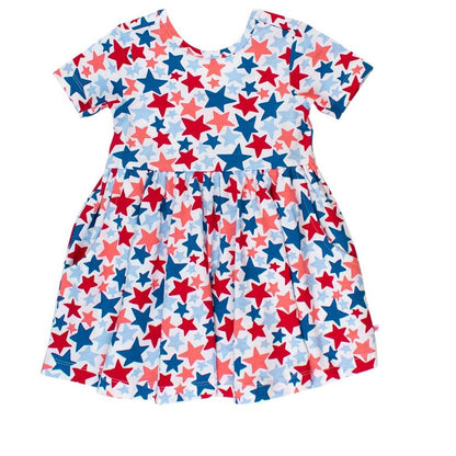 فستان بناتي محبوك بأكمام قصيرة من RuffleButts