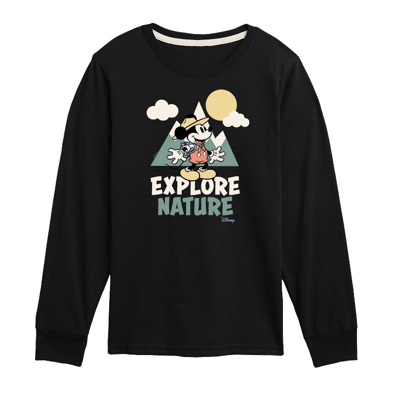 Boys' - Disney - Mickey Mouse Long Sleeve Graphic T-Shirt
