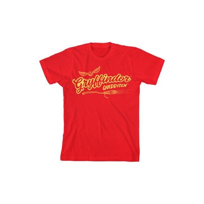 تي شيرت جرافيكي أحمر للشباب من فريق جريفندور كويدتش هاري بوتر من بايوورلد