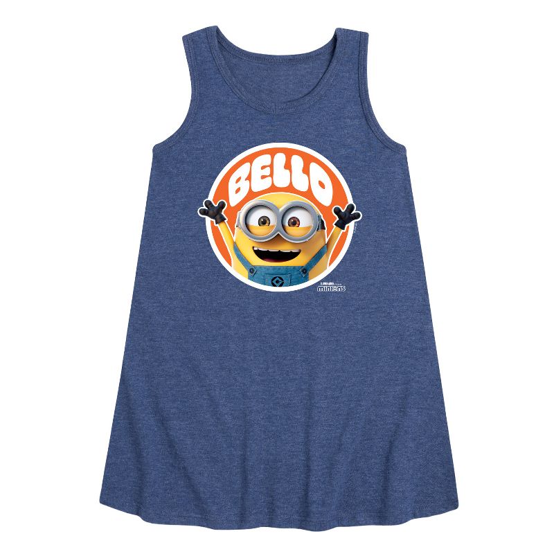 Girls' - Despicable Me Minions - Hello Bello Minion Graphic Sleeveless Aline Dress