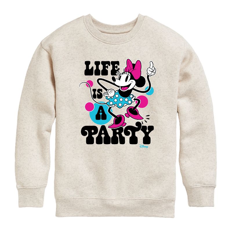 Boys' - Disney - Mickey & Friends Graphic Long Sleeve Fleece Sweatshirt