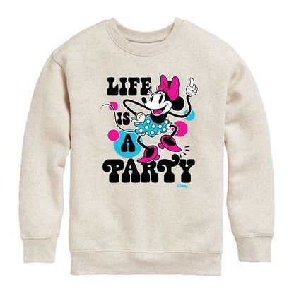 Boys' - Disney - Mickey & Friends Graphic Long Sleeve Fleece Sweatshirt