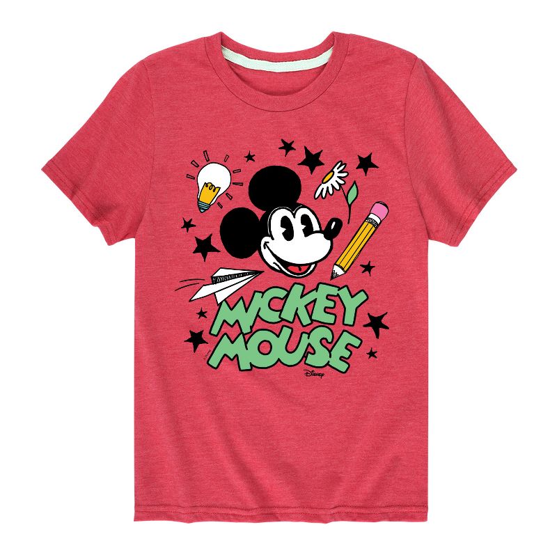 Boys' - Disney - Mickey Mouse Short Sleeve Graphic T-Shirt