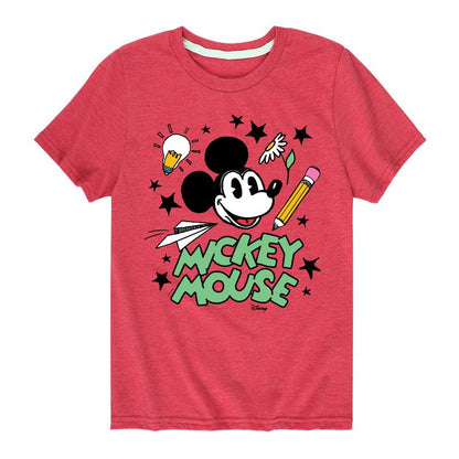 Boys' - Disney - Mickey Mouse Short Sleeve Graphic T-Shirt