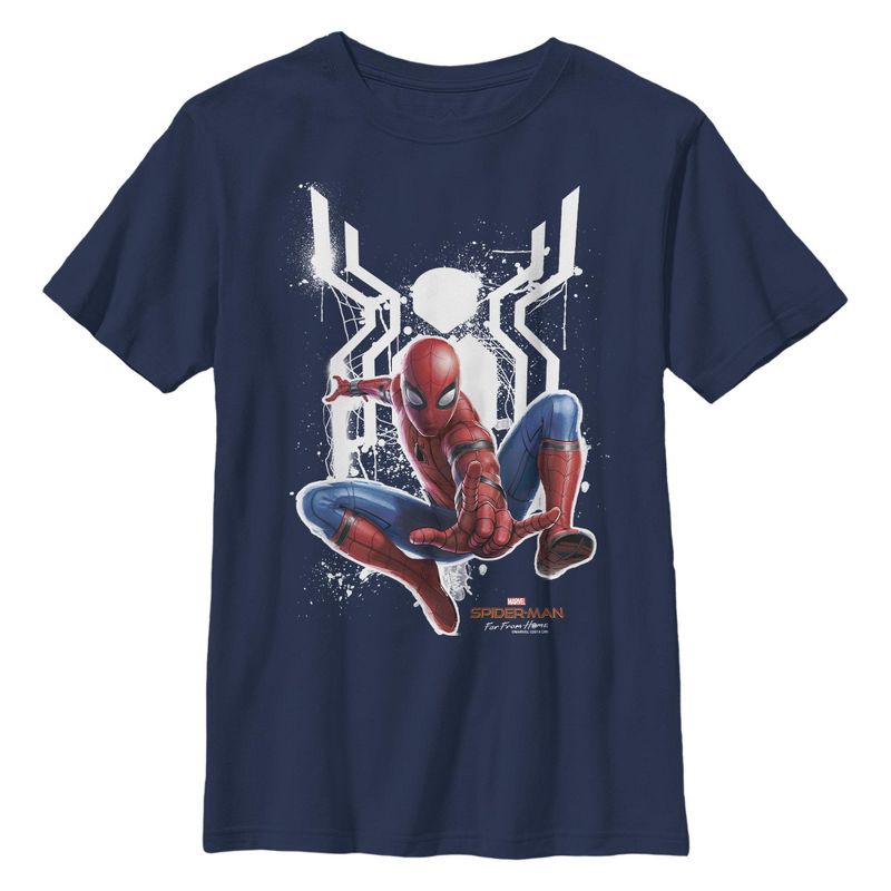 Boy's Marvel Spider-Man: Far From Home Logo Splatter T-Shirt