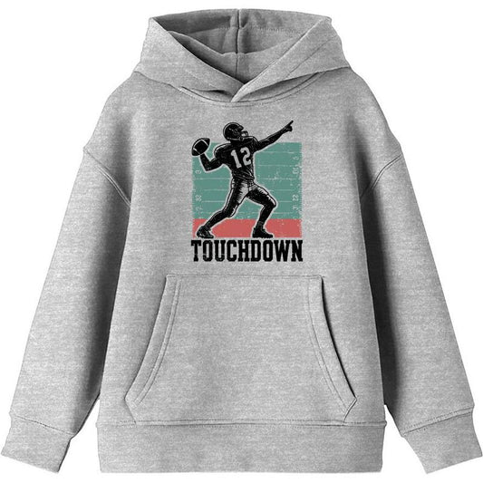 "Touchdown" Football Sports Youth Long Sleeve Hoodie