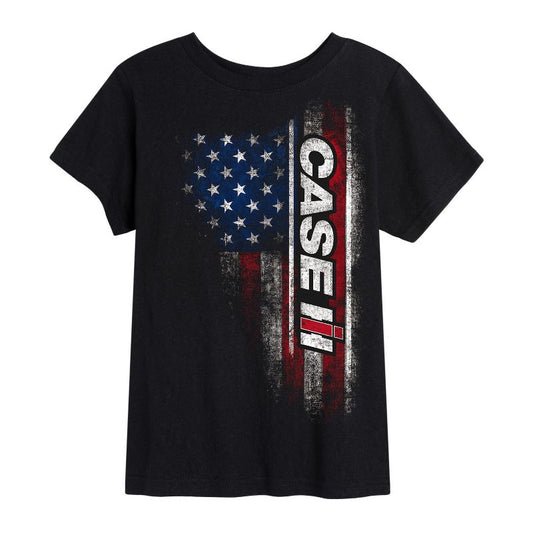 Boys' - Case IH - American Flag Short Sleeve Graphic T-Shirt