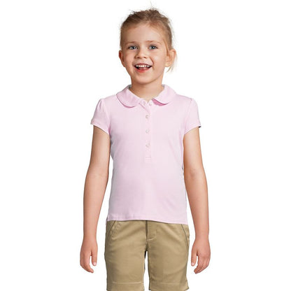 Lands' End Kids Short Sleeve Peter Pan Collar Polo Shirt