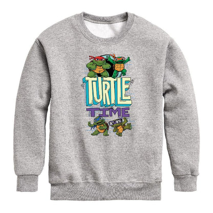 Boys' - Teenage Mutant Ninja Turtles Mutant Mayhem - Turtle Time Graphic Long Sleeve Fleece Sweatshirt
