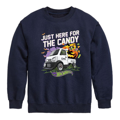 Boys' - Hot Wheels - Halloween Graphic Long Sleeve Fleece Sweatshirt