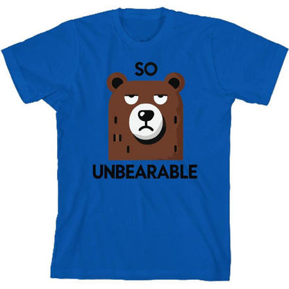تي شيرت So Unbearable Youth برقبة دائرية وأكمام قصيرة