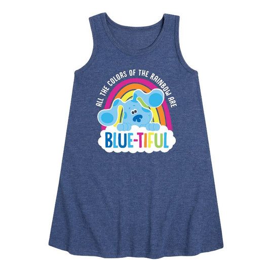 Girls' - Blue's Clues & You! - All The Colors Of The Rainbow Are Beautiful Graphic Sleeveless Aline Dress