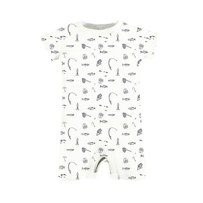 günamüna® Cotton Shortie Romper with DIAPER-ZiP
