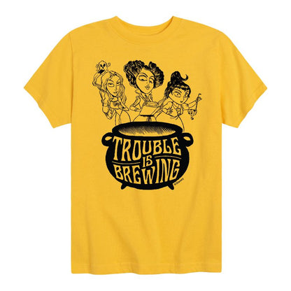 تي شيرت جرافيكي بأكمام قصيرة للأولاد - Hocus Pocus - Trouble is Brewing