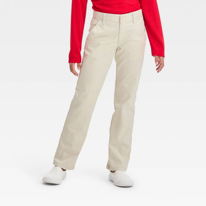 Girls' Straight Fit Uniform Pants - Cat & Jack™
