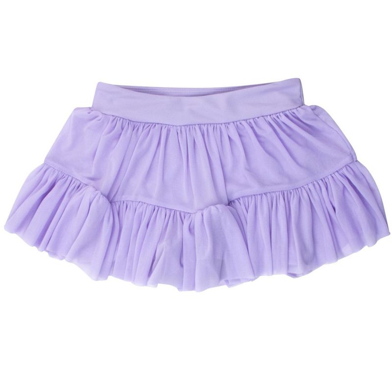 RuffleButts Girls Active Tulle Skort