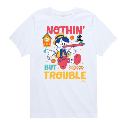 Boys' - Disney - Pinocchio Nothin But Trouble Short Sleeve Graphic T-Shirt