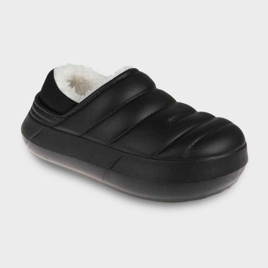 FOAMWALK Boy's and Toddler Boy's Fur Lined Clog with Faux Shearling Lining, Fall Indoor and Outdoor Clogs Boys/Toddler