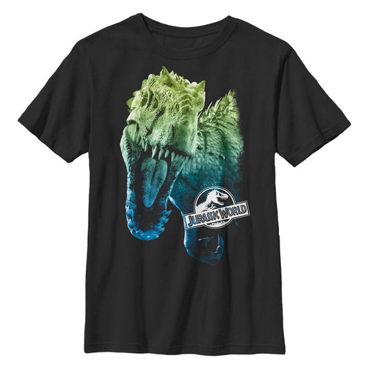 Boy's Jurassic World Colorful T-Rex Logo T-Shirt