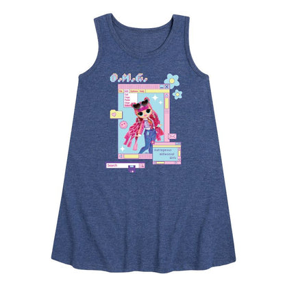Girls' - LOL Surprise! - Outrageous Millennial Girls Graphic Sleeveless Aline Dress