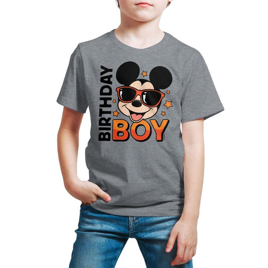 Boys' - Disney - Mickey Birthday Boy Short Sleeve Graphic T-Shirt