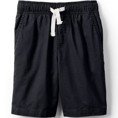 Lands' End Kids Husky Pull On Elastic Waist Shorts