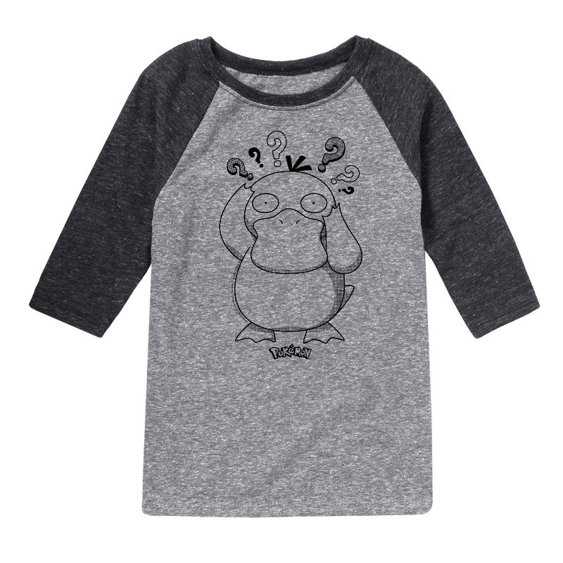 Boys' - Pokémon - Psyduck Confusion Raglan Graphic T-Shirt
