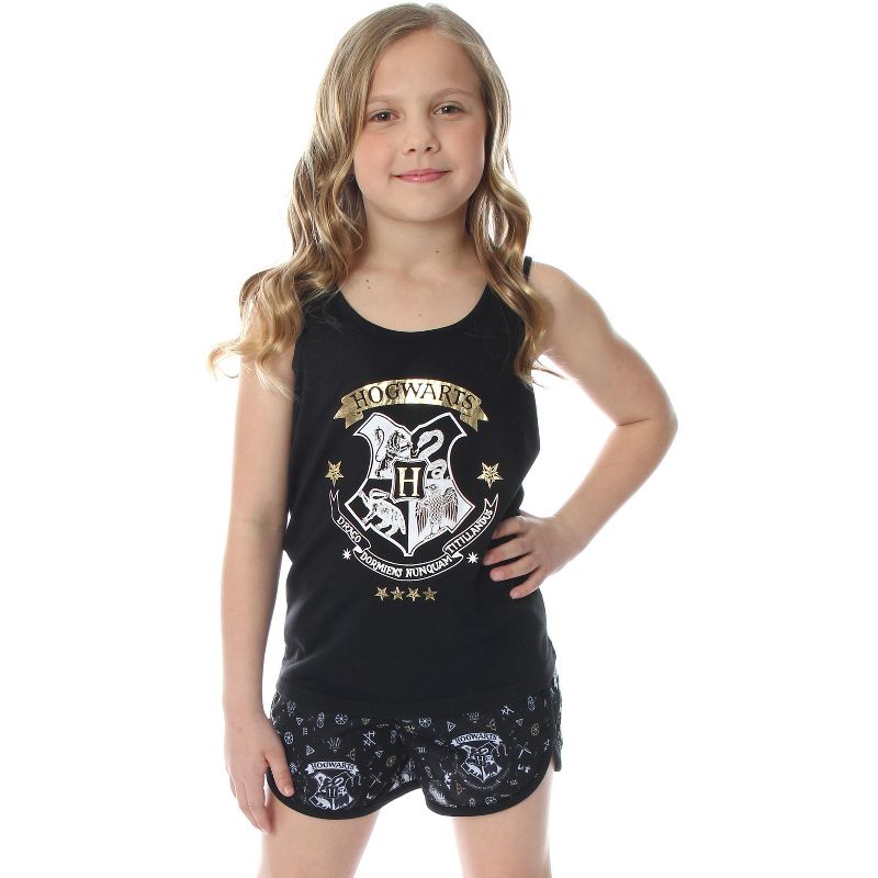 Harry Potter Girls Hogwarts House Tank and Shorts Pajama Set