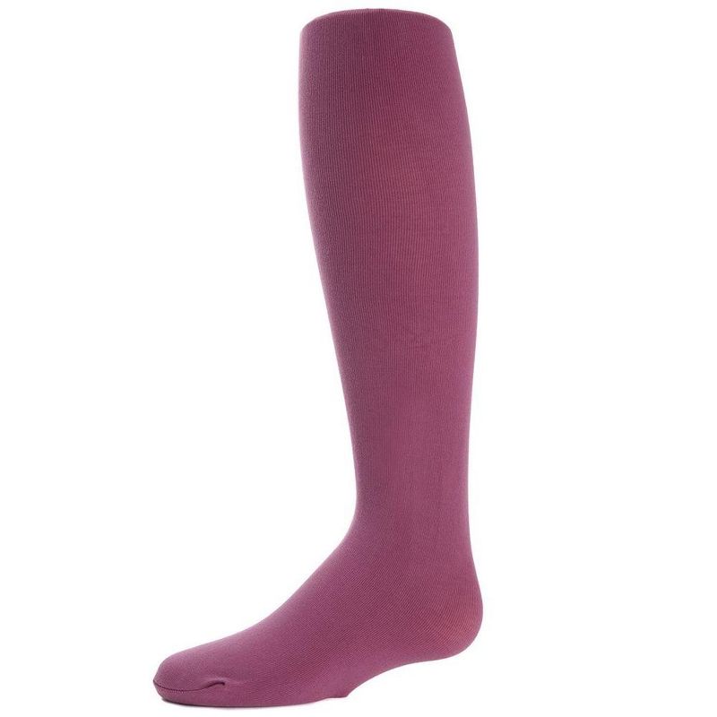 Memoi Girls' Soft Pima Cotton Opaque Tights