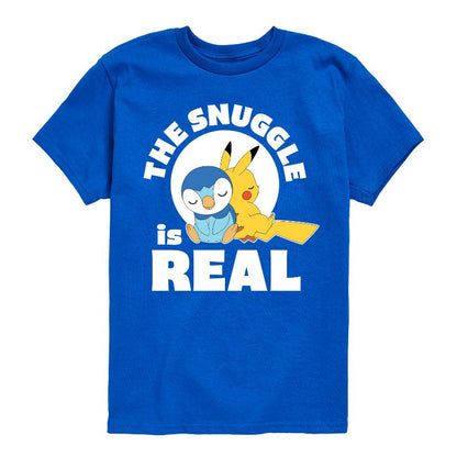 تي شيرت جرافيكي بأكمام قصيرة للأولاد - بوكيمون - ذا سناغل إز ريل بيكاتشو وبيبلوب
