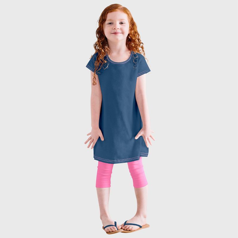 City Threads Soft Knit Jersey Girls Cap Sleeve Dress - USA-Made