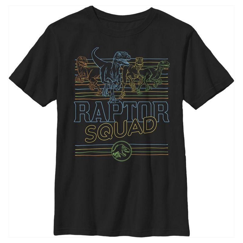 Boy's Jurassic World: Camp Cretaceous Retro Raptor Squad T-Shirt