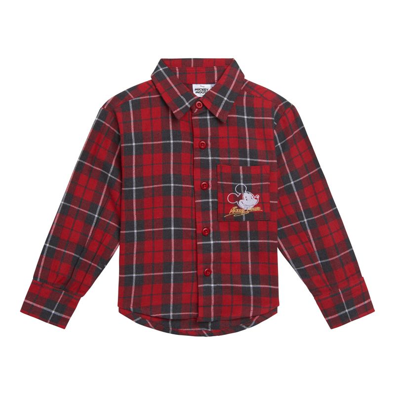 Disney Flannel Button Down Dress Shirt Toddler