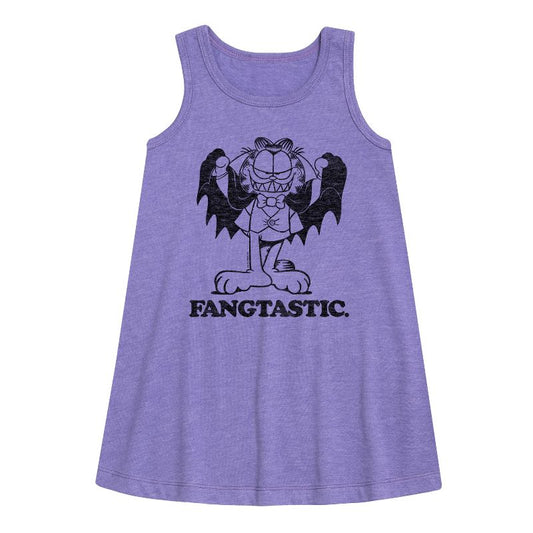 Girls' - Garfield - Fangtastic Graphic Sleeveless Aline Dress