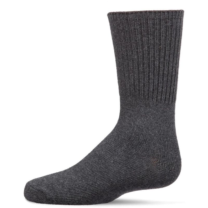 Memoi Kids Ribbed Moisture-Wicking Crew Socks