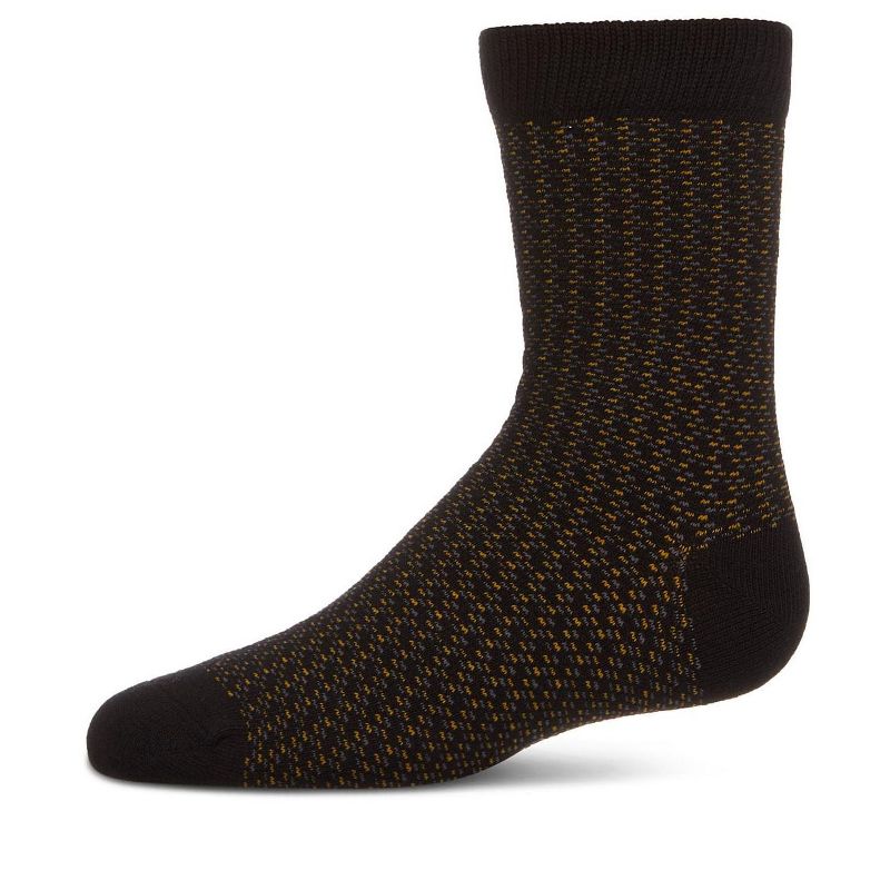 Memoi Boy's Bicolor Dashline Crew Socks
