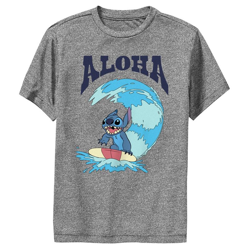 تي شيرت أداء Lilo &amp; Stitch Aloha Wave Stitch للأولاد