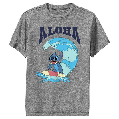 تي شيرت أداء Lilo &amp; Stitch Aloha Wave Stitch للأولاد